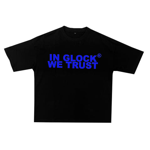 In Glock We Trust Tee Black/Blue
