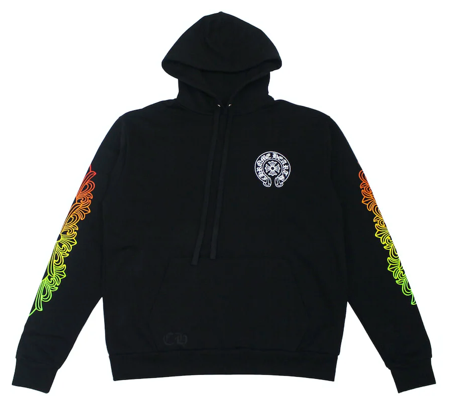 Chrome Hearts Floral Sleeve Gradient Made In Hollywood Hoodie