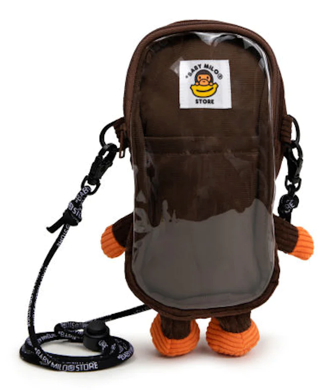 BAPE Baby Milo Corduroy Plush Mobile Bag Brown (Myrtle Beach Location)