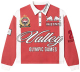 Vale Olympic Rugby L/S Polo  Red