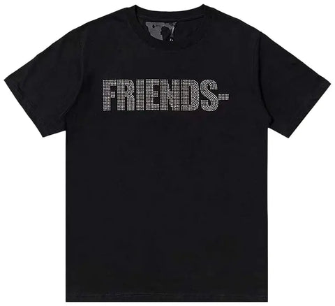 Vlone Swarovski Friends T-Shirt Black