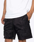 EPTM Puffer Paisley Shorts Black