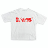 In Glock We Trust Tee White/Red