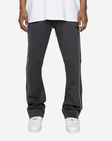 EPTM Piping Flared Track Pants Charcoal