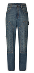 Louis Vuitton Monogram Workwear Denim Carpenter Pants Indigo