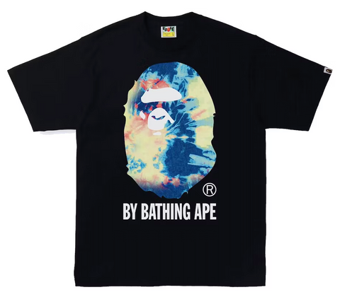 BAPE Tie Dye By Bathing Ape Tee Black/Multicolor