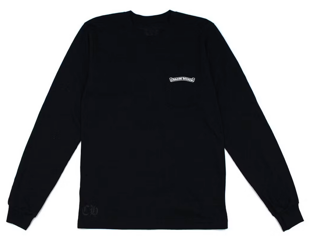Chrome Hearts Script Letter Logo L/S T-shirt Black – RondevuNC Chrome Hearts Script Letter Logo L/S T-shirt Black – RondevuNC