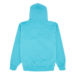 Supreme Laser Cut S Logo Hooded Sweatshirt Cyan