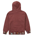 Supreme AOI Icons Hooded Sweatshirt Plum
