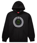 Supreme Chenille Applique Hooded Sweatshirt Black