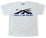 Hellstar Gel Sport Logo T-shirt White/Blue