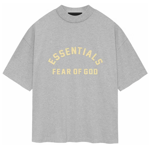 Fear of God Essentials Heavy Jersey Crewneck Tee Light Heather Grey