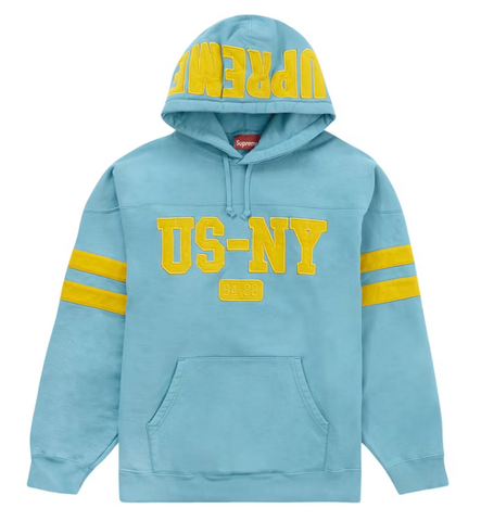 Supreme US-NY Hooded Sweatshirt Light Aqua