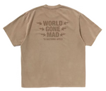 BAPE WGM Garment Dyed Relaxed Fit Tee Brown