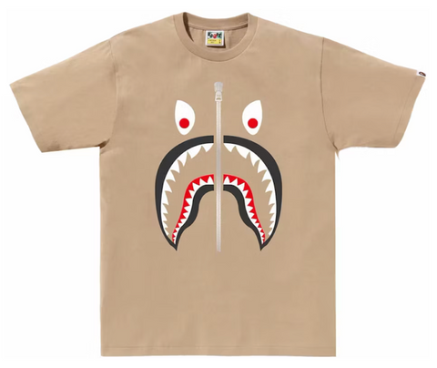 BAPE Mad Shark Tee Beige