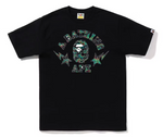 BAPE Thermography Polygon College Tee Black