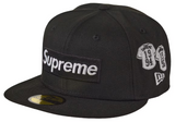 Supreme Jerseys Box Logo New Era Fitted Hat Black