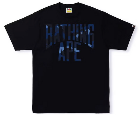 BAPE Color Camo NYC Logo Tee (SS22) Black Navy