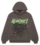 Sp5der Punk V2 Hoodie Slate Grey