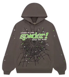 Sp5der Punk V2 Hoodie Slate Grey