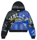 Vale Bipolar Big Zip Up Black/Blue