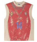 Vale Futbol Muscle Tee Cream/Red