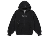 Supreme MM6 Maison Margiela Box Logo Zip Up Hooded Sweatshirt Black