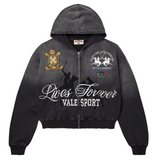 Vale Rock Zip Up Black