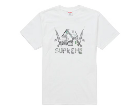 Supreme God Save Us Tee White – Rondevu