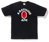BAPE Brush College Tee Black