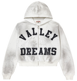 Vale Classico Zip Up Hoodie White
