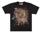 Sp5der x Travis Scott Cactus Jack Airbrush T-shirt Black