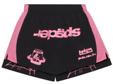 Sp5der Soccer Double Layer Shorts Black/Pink