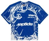 Sp5der Jersey Overprint Tee Tory Blue