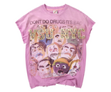 Vale No Drugs Tank Pink