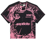 Sp5der Jersey Overprint Tee Black