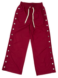 Wicked Valley Nylon Snap Pants Burgundy