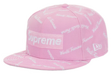Supreme World Famous Box Logo New Era Pink