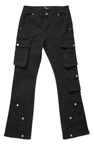EPTM Clean Pocket Flare Denim Pants Black