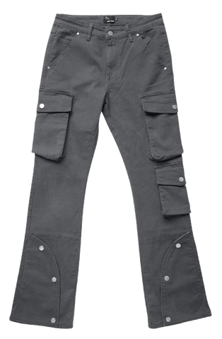 EPTM Clean Pocket Flare Denim Pants Grey