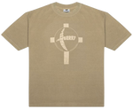 Strawberry Taupe Cross T Shirt Biege