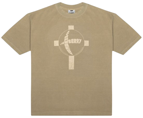 Strawberry Taupe Cross T Shirt Biege