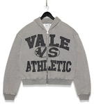 Vale Athletica Zip Up Hoodie Grey