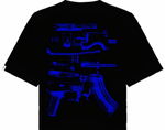 In Draco We Trust Tee Black/Blue