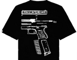 Glock No Weapon Formed Tee Black/White