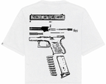 Glock No Weapon Formed Tee White/Black