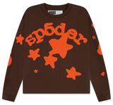 Sp5der Beluga L/S HW Tee Brown