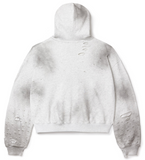 Vale Valley Fest Zip Up Hoodie White