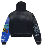 Vale Bipolar Big Zip Up Black/Blue