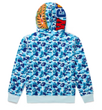 BAPE ABC Camo Shark Full Zip Hoodie Blue